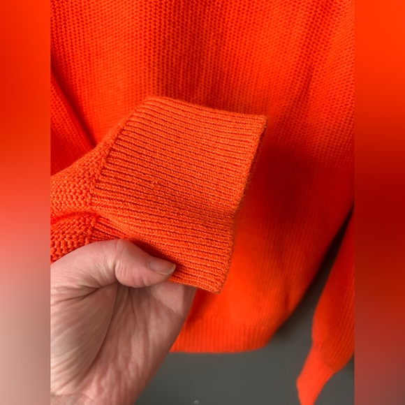 Bright Neon Orange Loft Knitted Sweater Women’s XL - Picture 9 of 10